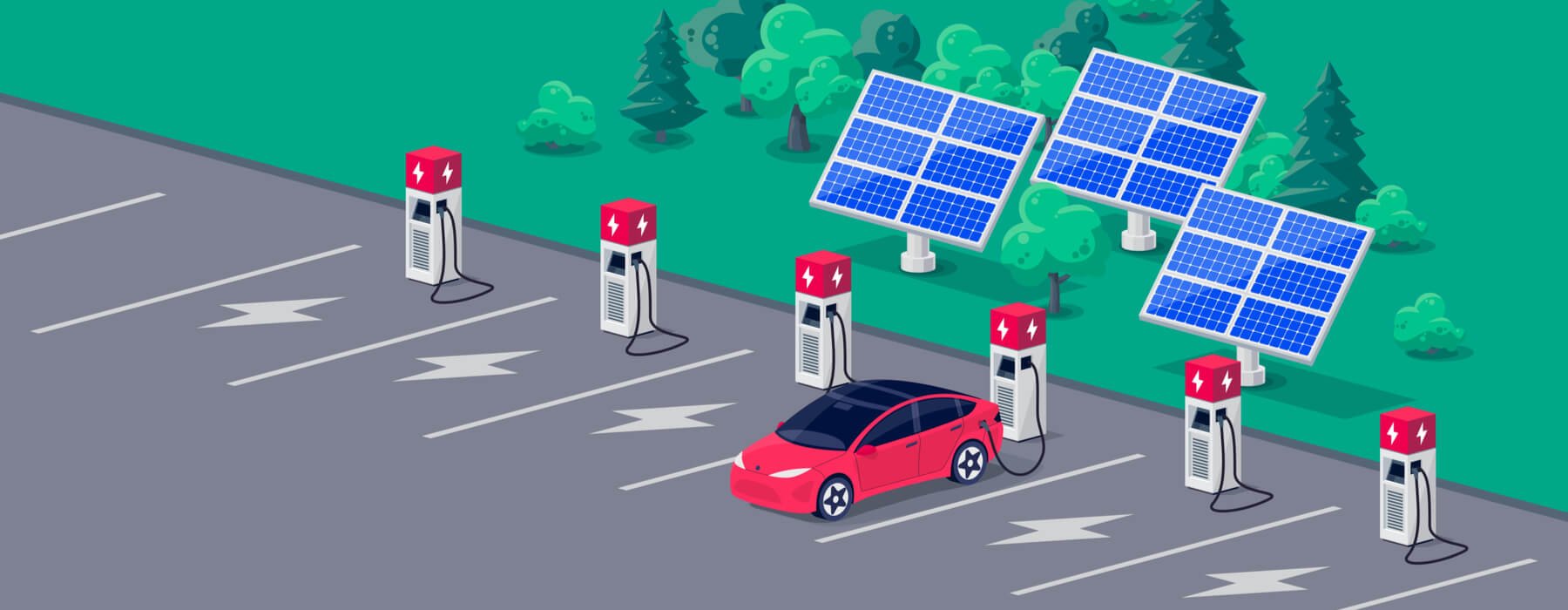 Ev Chargers The Ideal Complement For A Commercial Solar Array